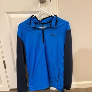 Nike Blue and Black Windbreaker Jacket